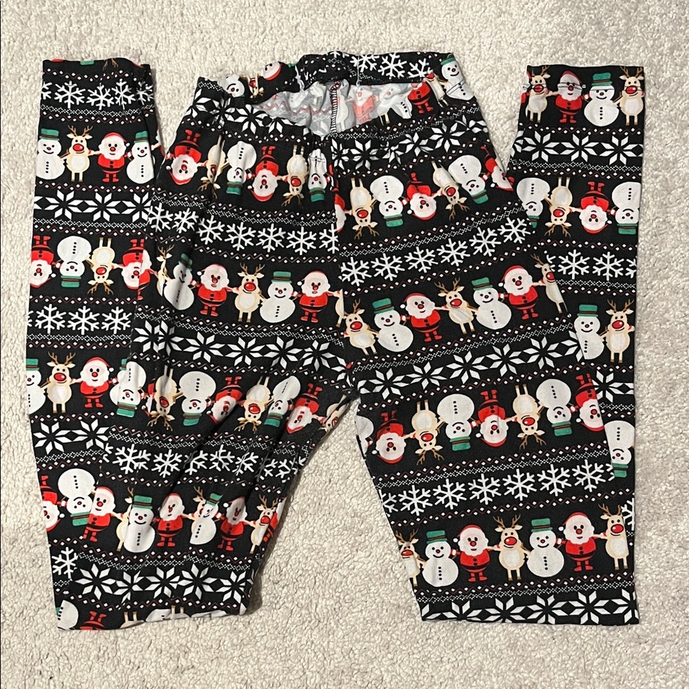 Festive Holiday Print Leggings